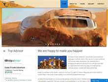 Tablet Screenshot of dubaiprivateadventure.com